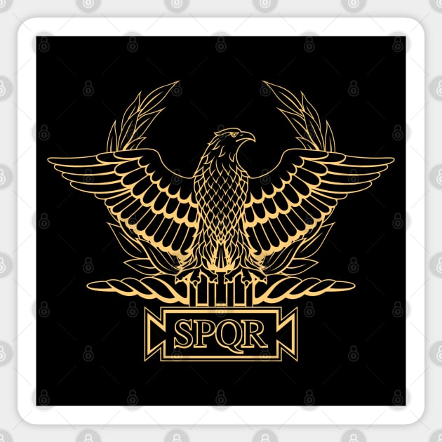 Roman Golden Eagle Sticker by Alex Birch